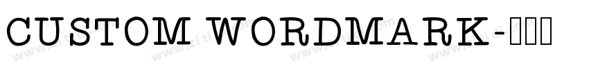 CUSTOM WORDMARK字体转换